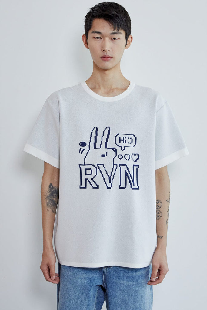 RVN Pullover L 제이 래빗 티셔츠_네이비L