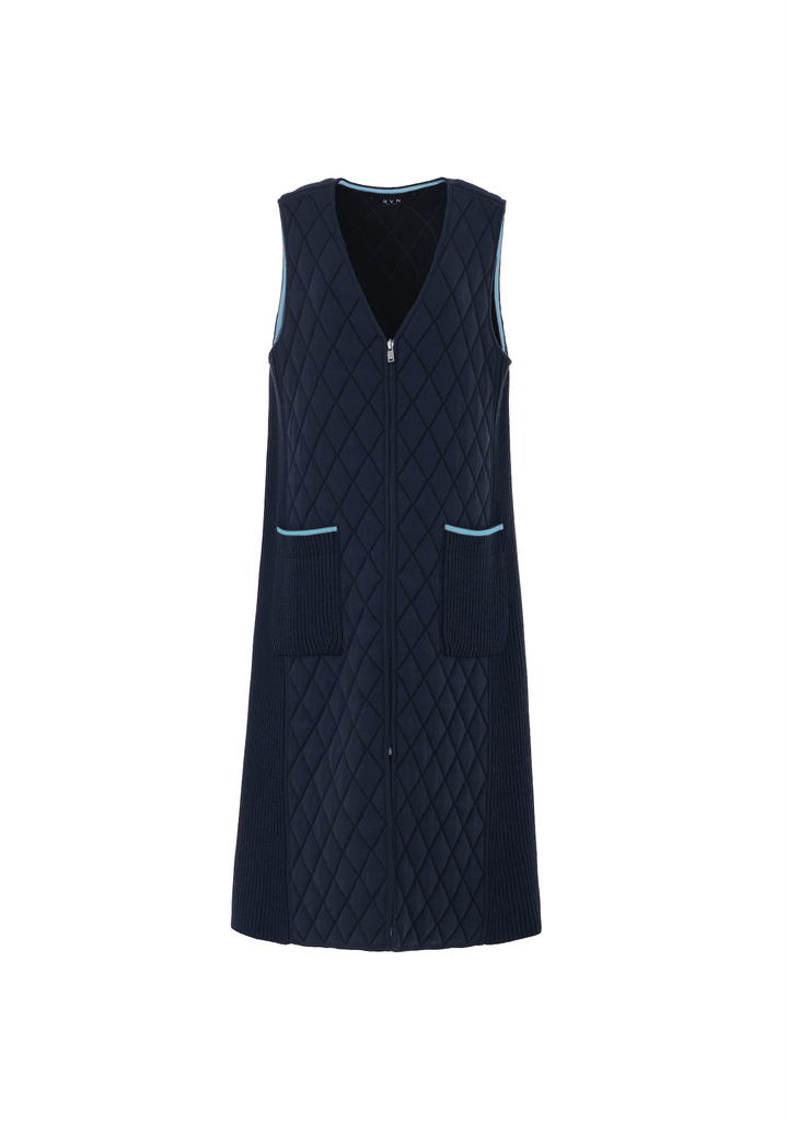 RVN 한국 공식 스토어  Vest Merino Wool Quilted Knit Vest