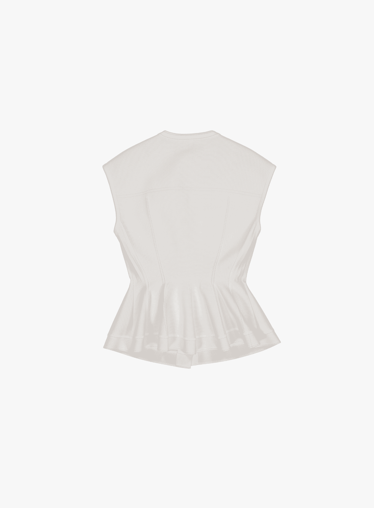 RVN Vest Simone Fitted Peplum Vest
